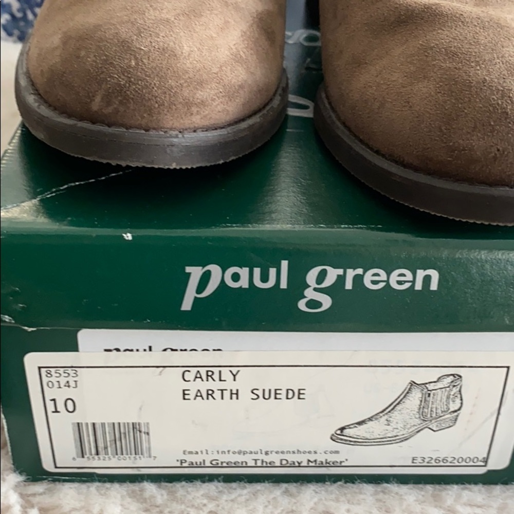 Paul Green Suede Booties, Size 10 - Picture 2 of 7